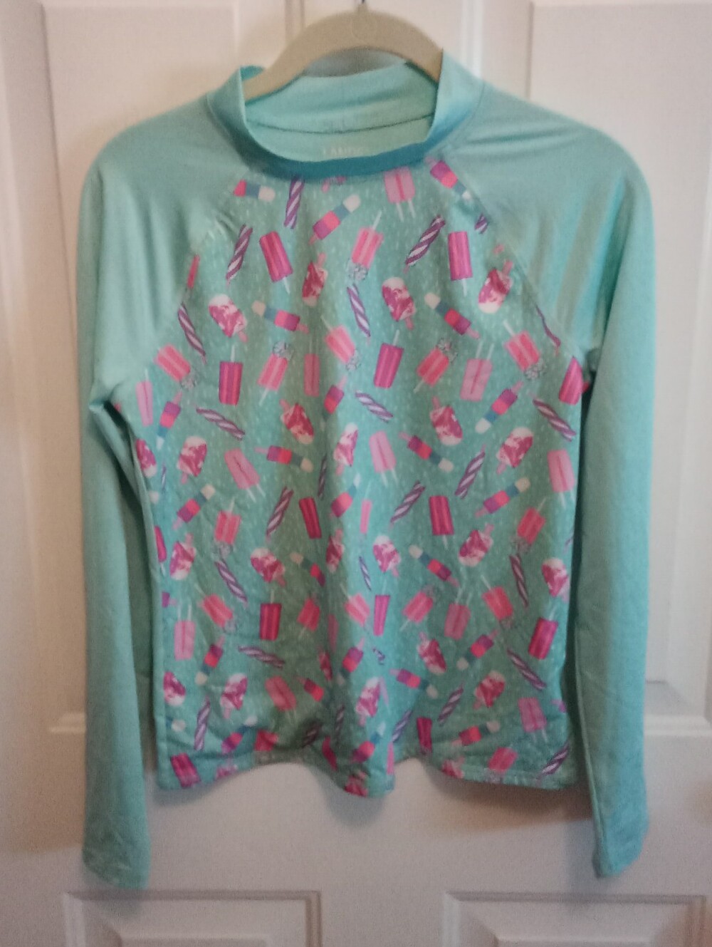 Land's End Popsicle Themed Rash Guard Girl's XL